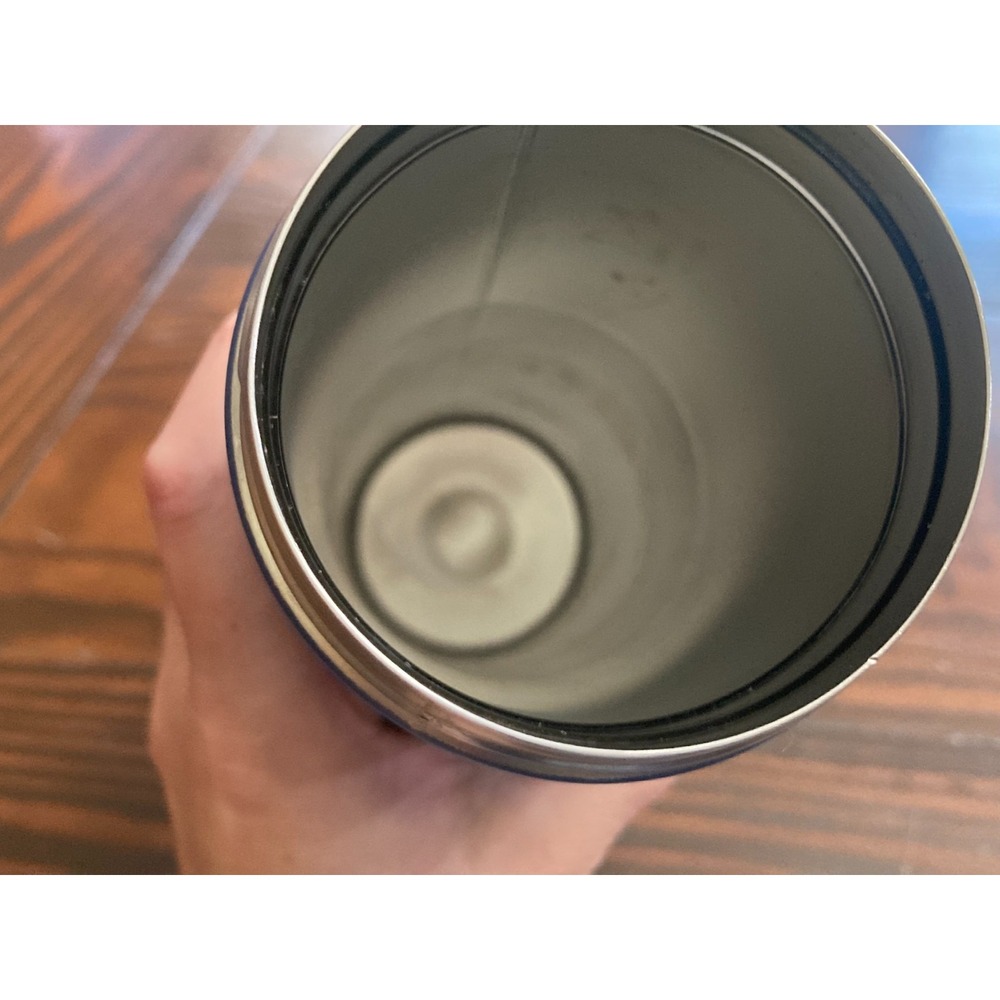 2019 Travel Mug Contigo‎ Blue Stainless Steel SnapSeal Coffee Cup - Picture 7 of 9